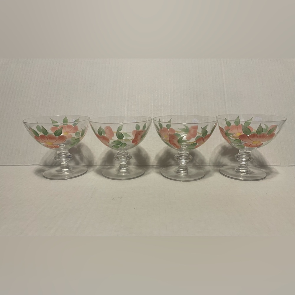 Franciscan Desert Rose Champagne/ Sherbet Glasses X 4